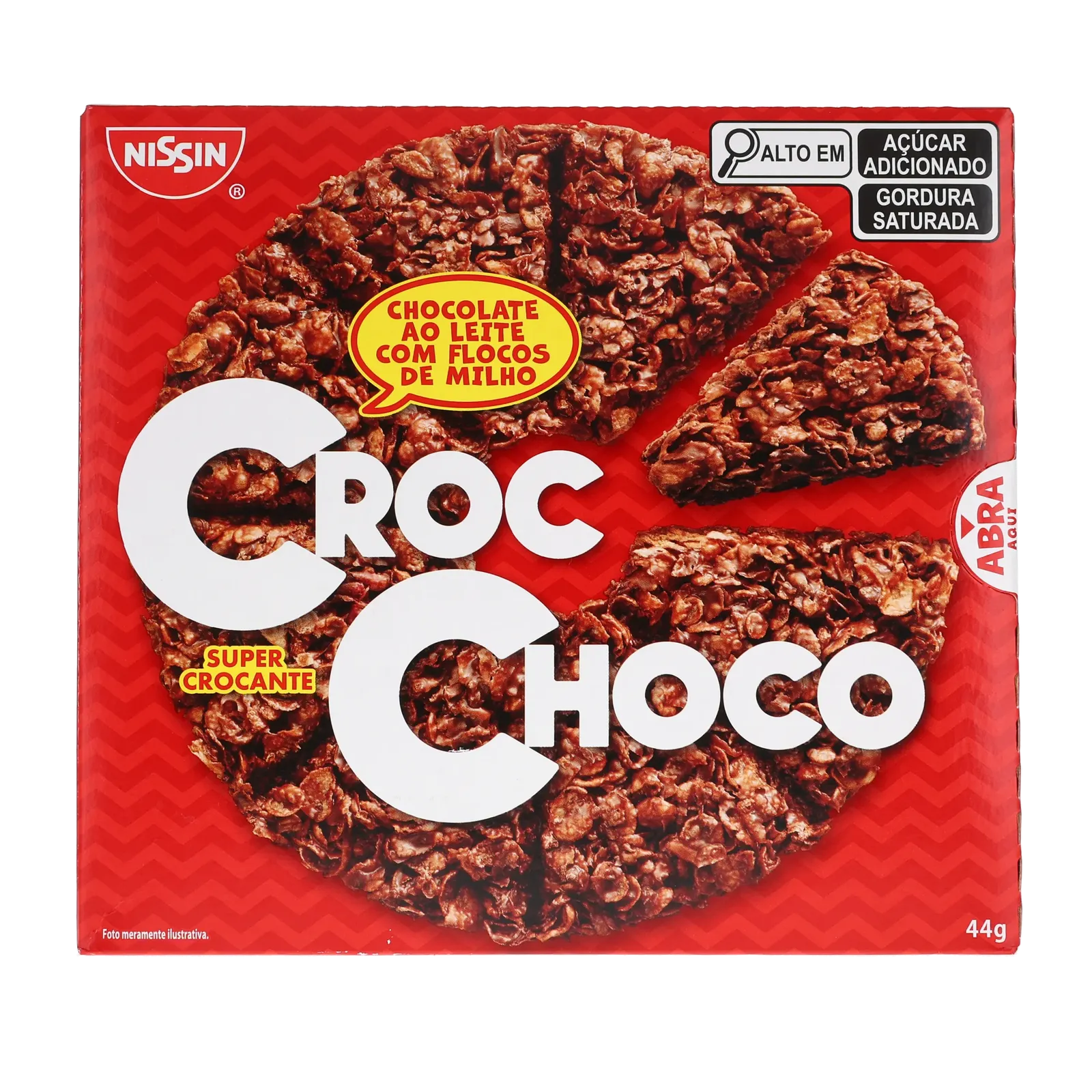 Chocolate nissin croc choco ao leite 44
