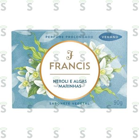  Sabonete Barra Vegetal Francis Neroli e Algas Marinhas Caixa 90gr