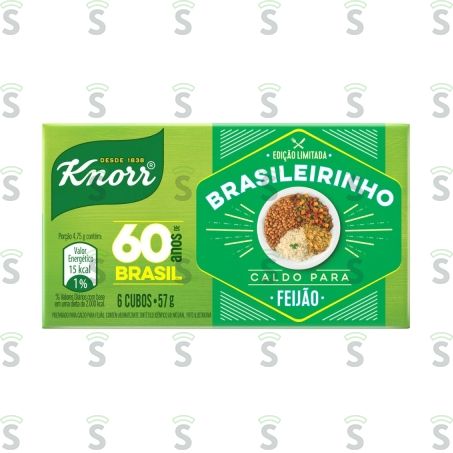  Caldo Knorr Brasil 6 Tabl Temp/feijao 57g