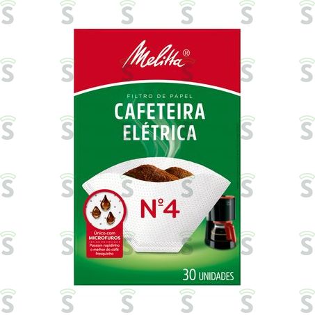  Melitta-filtro Papel N.4 C/30 Cafet.elet