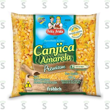  Canjica Fritz Frida 400g Amarela