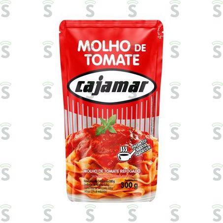  Molho de Tomate Refogado Tradicional Cajamar Sachê 300g