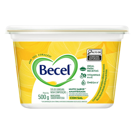 Creme Vegetal Becel 500g - Sabor Manteiga