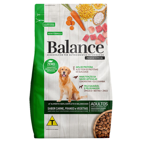 Ração para Cães Balance 10,1kg - Adulto - Raças Médias e Grandes