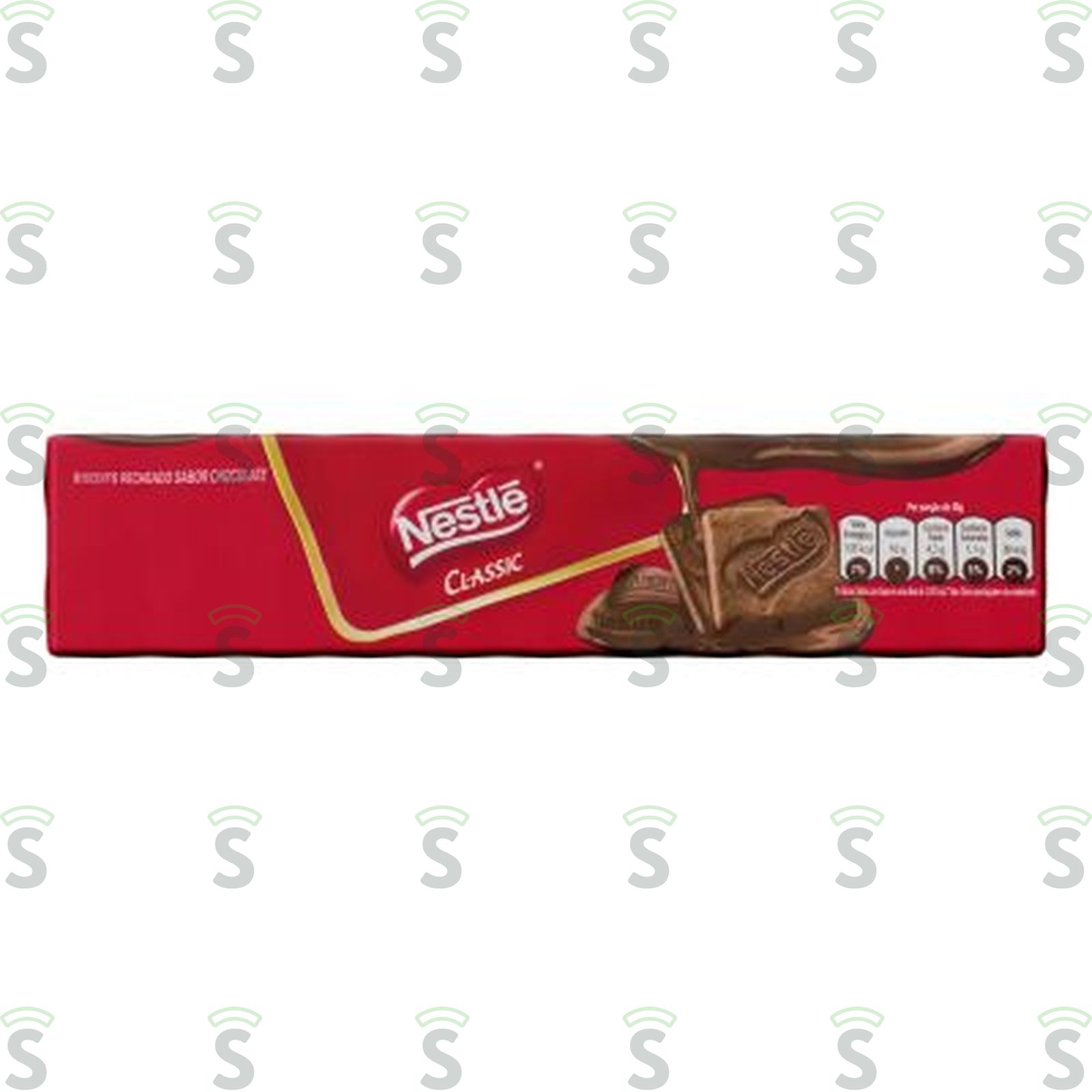 Biscoito Recheado Nestlé Classic Sabor Chocolate Pacote 140gr