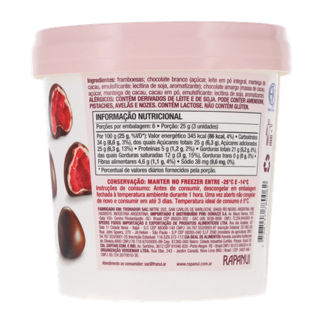 Bombom de Framboesa com Chocolate Amargo Franuí 150g Galeria-2