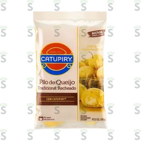  Pão de Queijo Catupiry Recheado Com Catupiry 390g