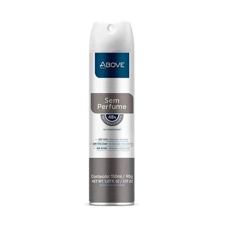 DESODORANTE AEROSSOL ABOVE SEM PERFUME 150ML