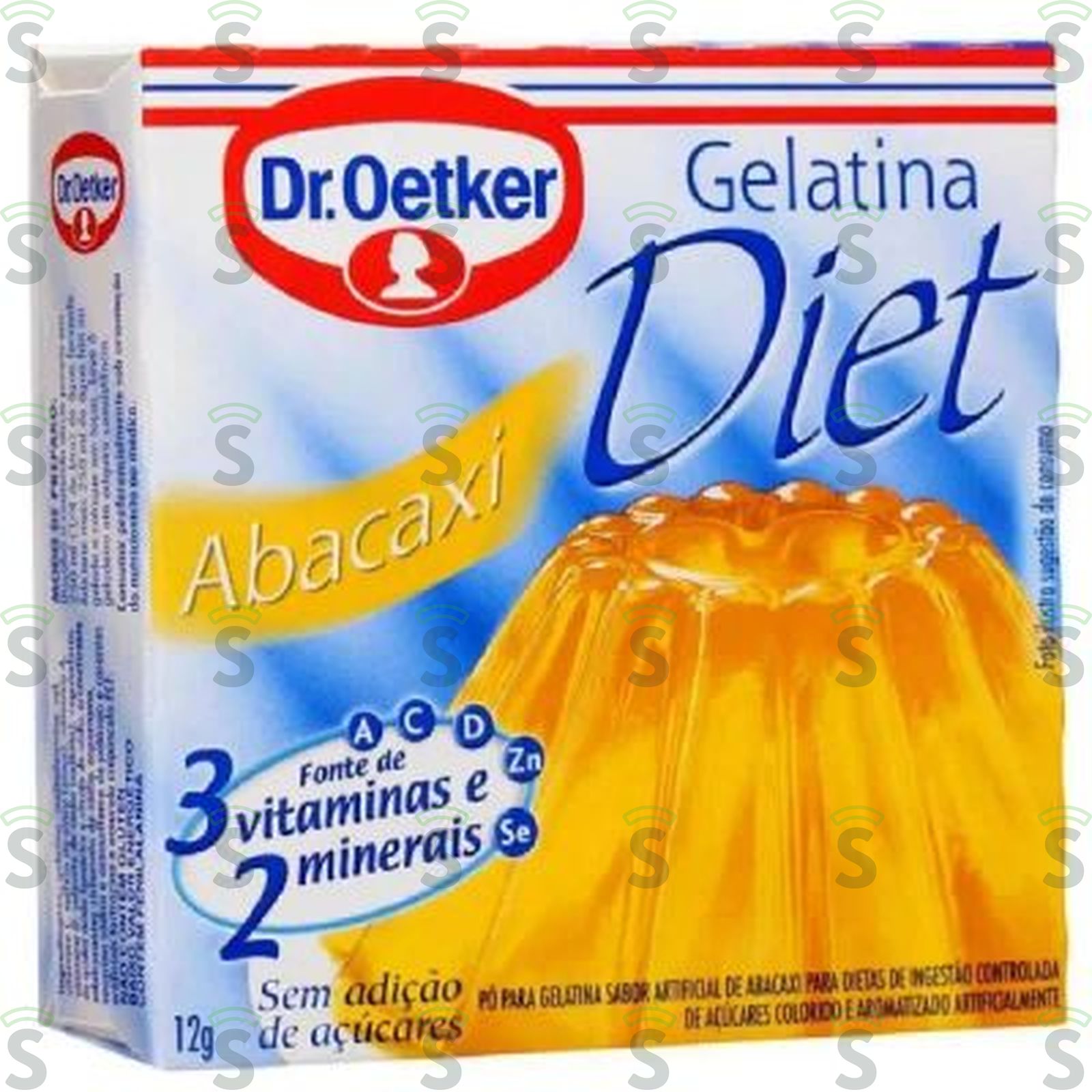 Gelatina oetker diet abacaxi 12g
