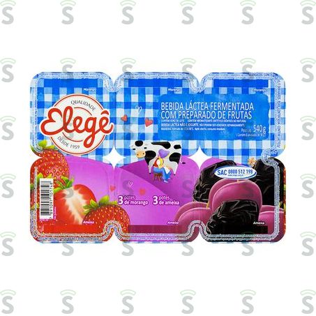  Elege-bebida Lactea 510g Morango Ameixa