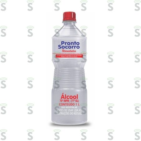  Alcool Liquido Pronto Socorro 70 1l 1lt