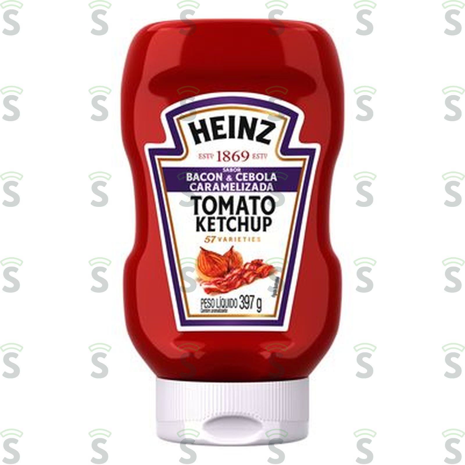 Ketchup Heinz Bacon & Cebola Caramelizada Squeeze 397gr
