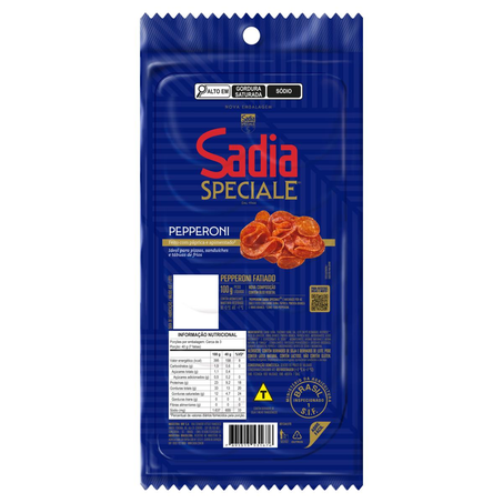 Salame Sadia 100g - Pepperoni - Fatiado