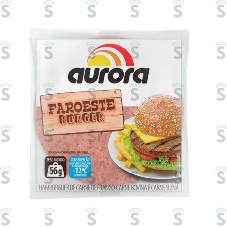  Aurora-hamburger 56g Faroeste Burger