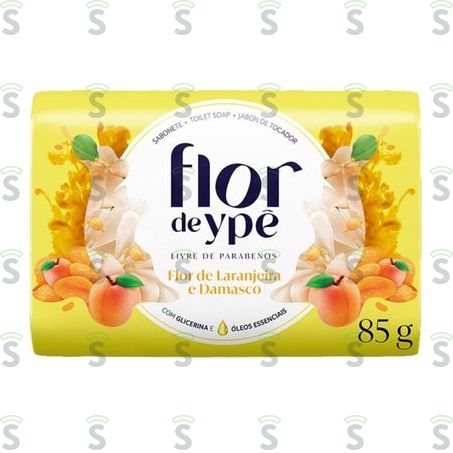  Sabonete Flor de Ype Flor de Laranja e Damasc 90g