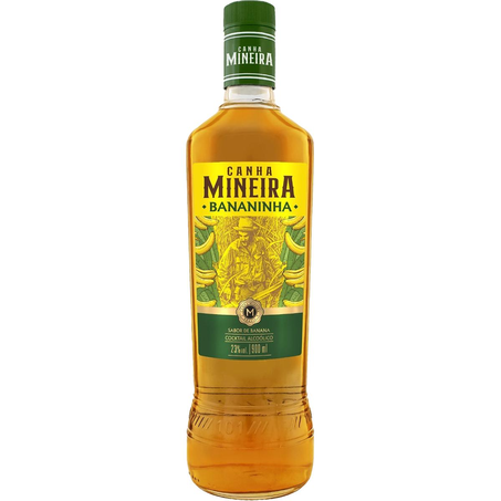 Aguardente Canha Mineira 900ml - Bananinha