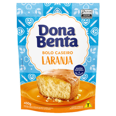 Mistura para Bolo Dona Benta 450g - Laranja