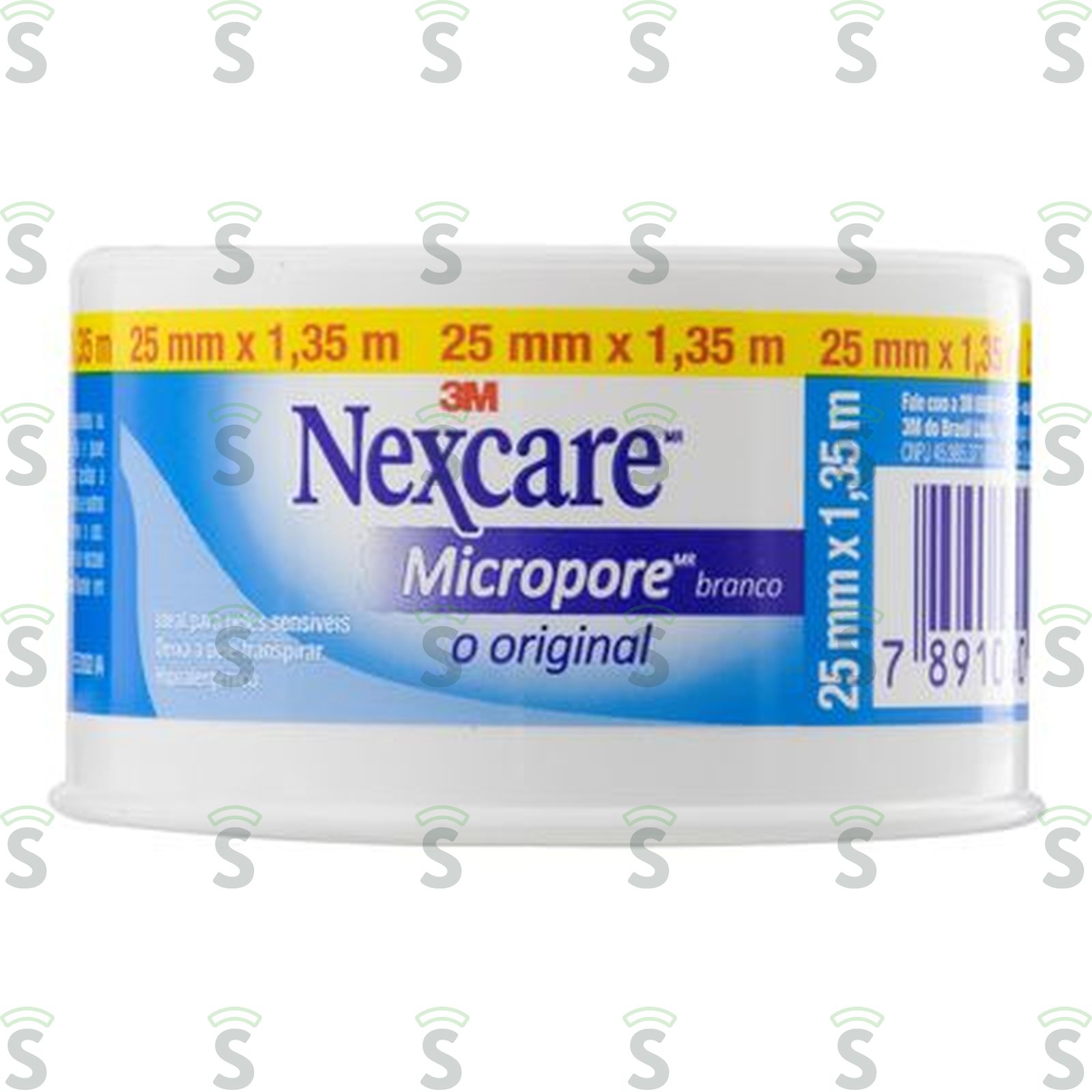 Fita Micropore Branca Nexcare 25mm x 1,35m Rolo 1un