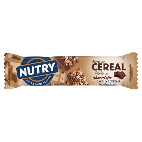 Barra de Cereal Nutry 22g - Bolo de Chocolate