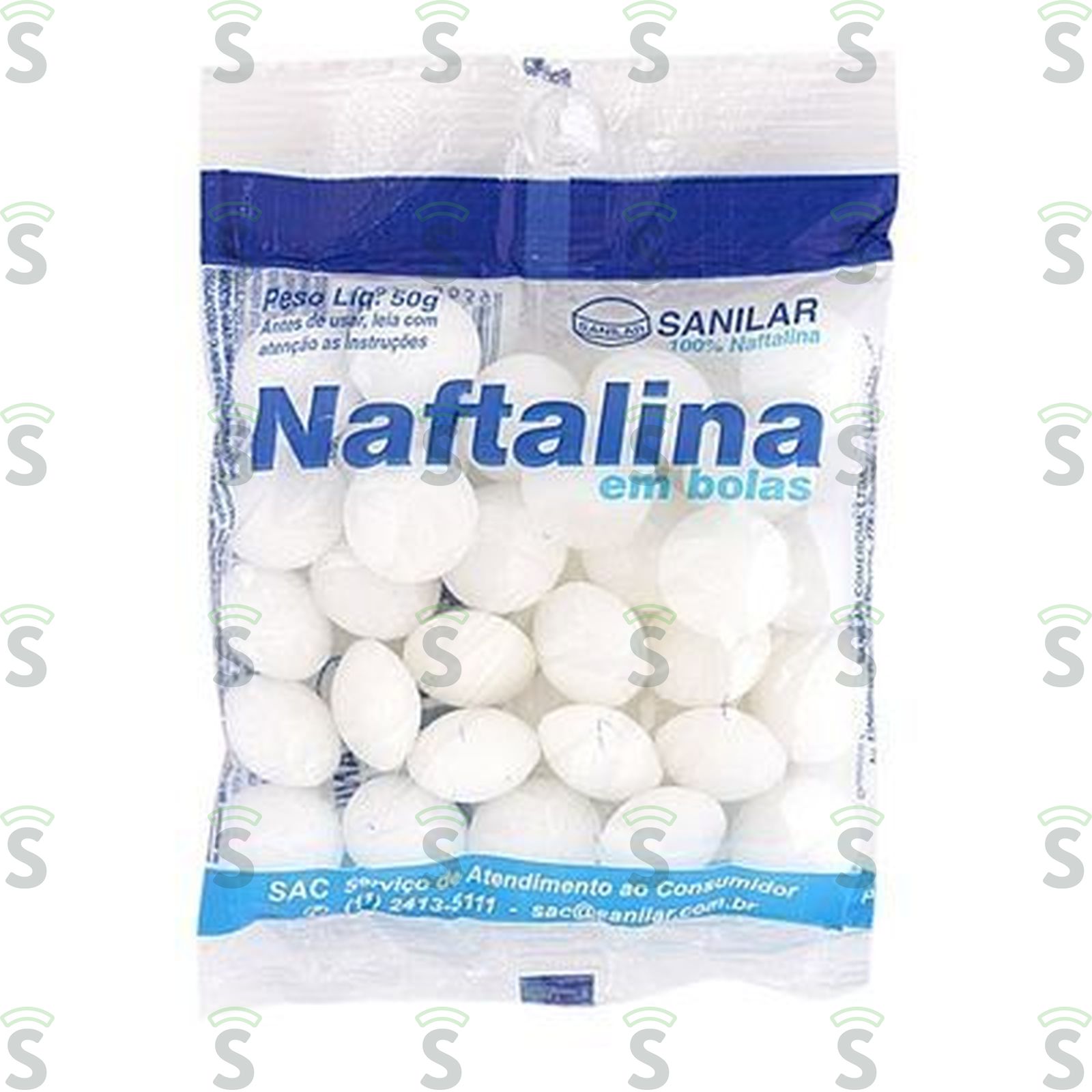 Sanilar-naftalina em bolas 50g