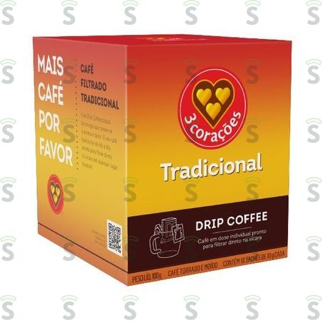  Caps Tres Coracoes Drip Tradicional 110g