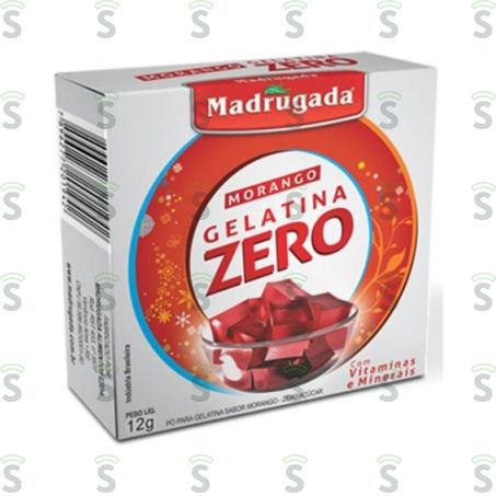  Gelatina Madrugada Morango Zero 12g