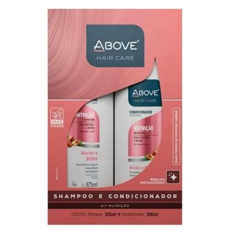 KIT SHAMPOO + CONDICIONADOR ABOVE NUTRIÇÃO 525ML