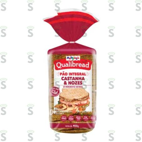  Pao Integral Qualibread 400g Castanha Nozes