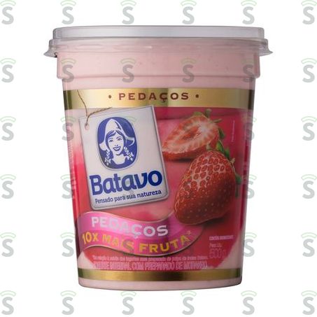 Iogurte Integral Morango Batavo Pedaços 500g
