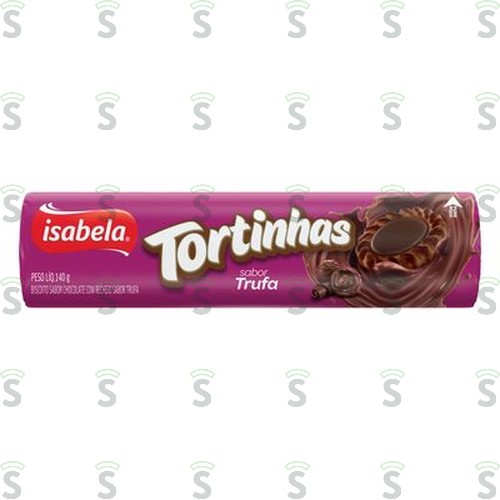 Biscoito Chocolate Recheio Trufa Isabela Tortinhas Pacote 140G