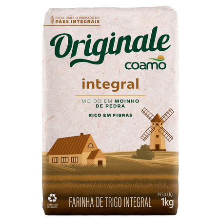 Farinha de Trigo Originale 1kg - Integral