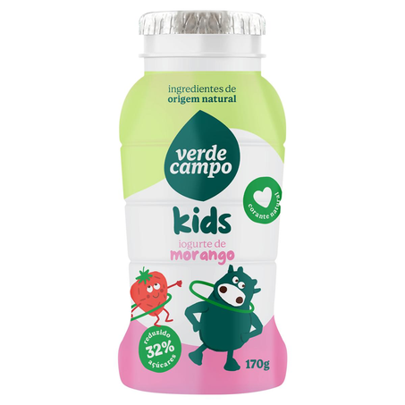 Iogurte Kids Verde Campo 170g - Morango