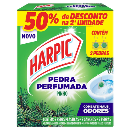 Pedra Sanitária Harpic Com 50% de desconto na 2º Unidade - Fragrâncias