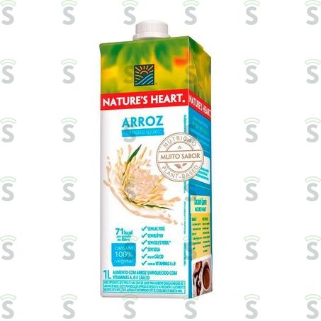  Bebida à Base de Arroz Nature's Heart Caixa Com Tampa 1lt