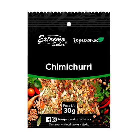 CHIMICHURRI EXTREMO SABOR SEM PIMENTA CARTELA 30G