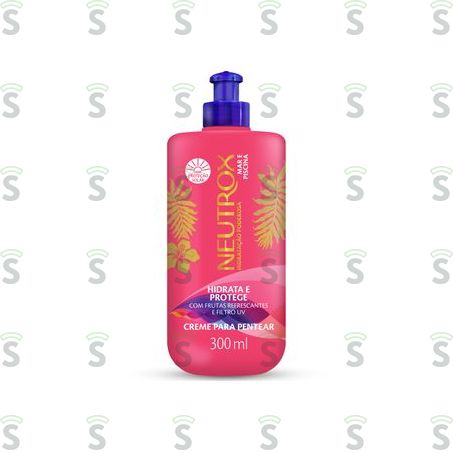  Creme Para Pentear Neutrox Mar e Piscina Frasco 300ml
