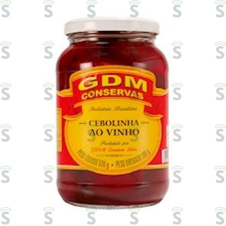  Cebolinha Em Conserva Gdm Ao Vinho Pote 300gr