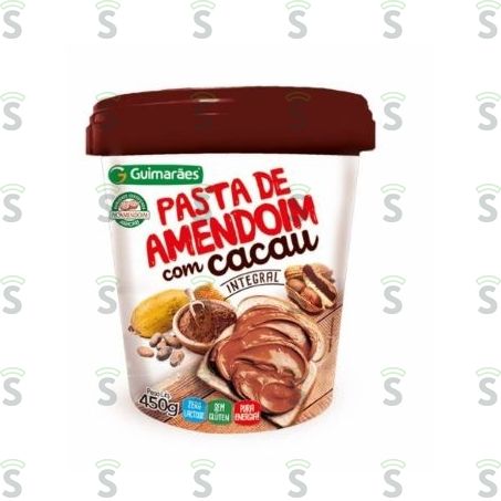  Pasta de Amendoim Com Cacau Guimarães Embalagem 450g