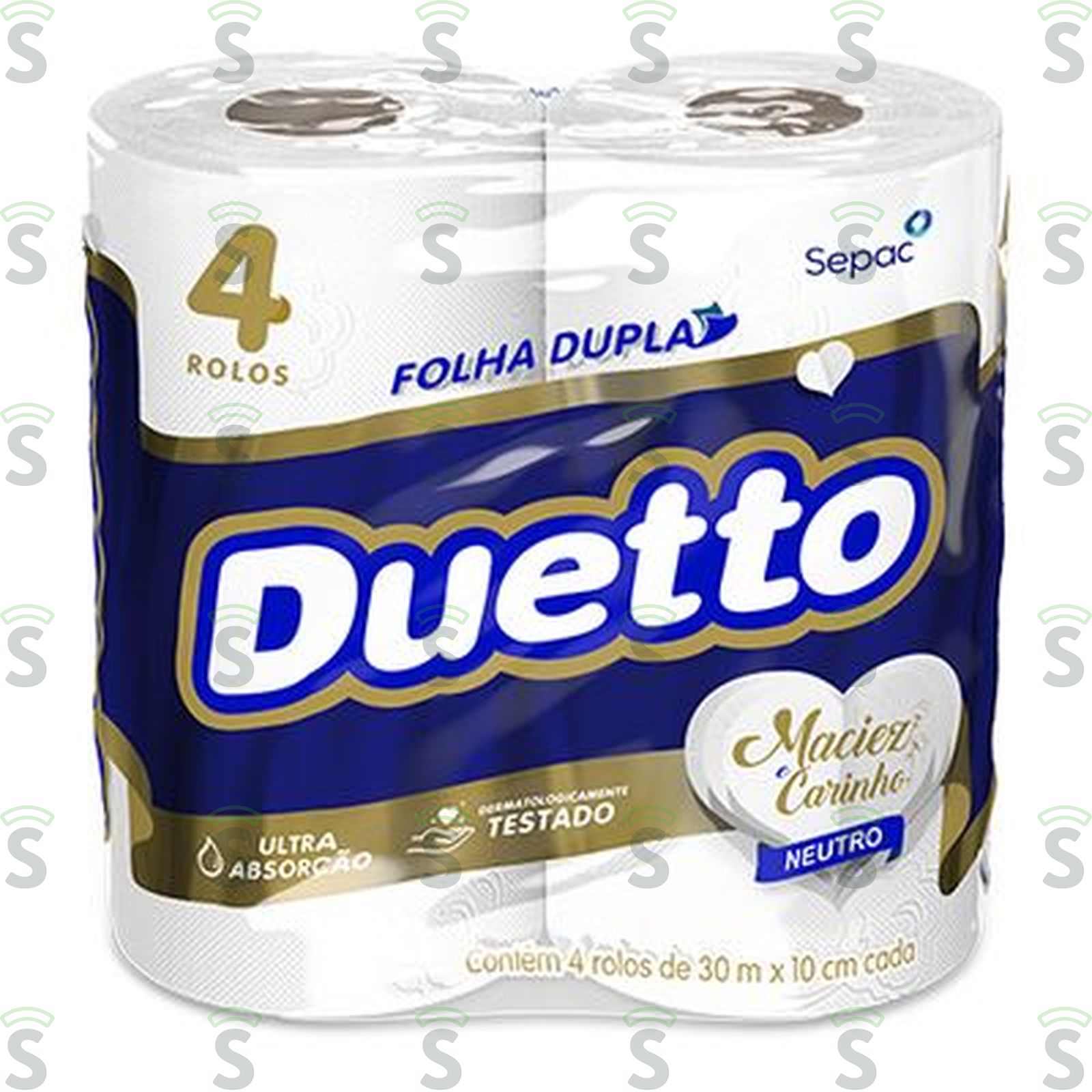Papel Higiênico Duetto Folha Dupla C/4 Rolos 30M
