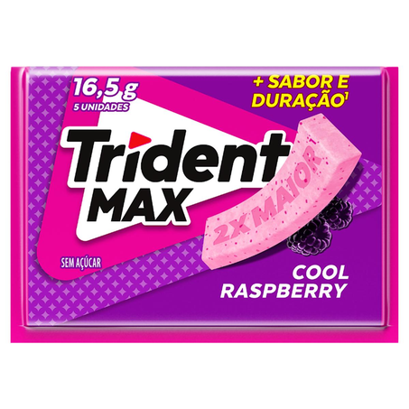 Chiclete Trident 16,5g - Max - Raspberry