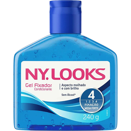 Gel Fixador Ny.Looks 240g - Azul - Fator 4
