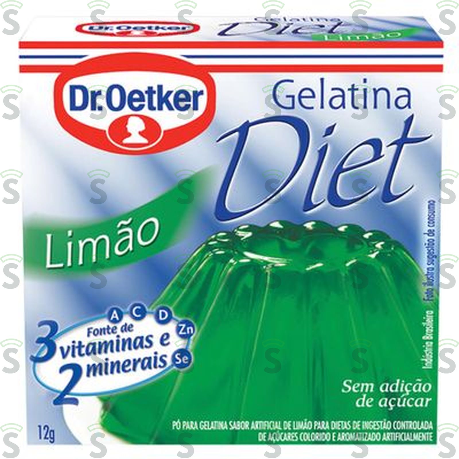 Gelatina oetker diet limao 12g