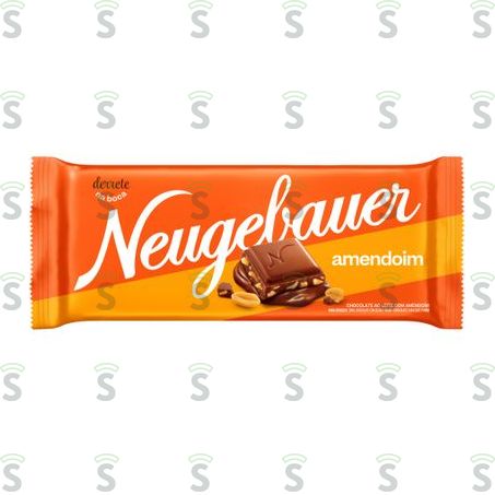  Chocolate Barra Neugebauer Amendoim Embalagem 90g