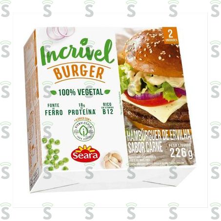  Hamburguer Vegano Seara Incrivel Carne 226g