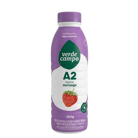 Verde Campo Iogurte A2 Integral Morango 500g