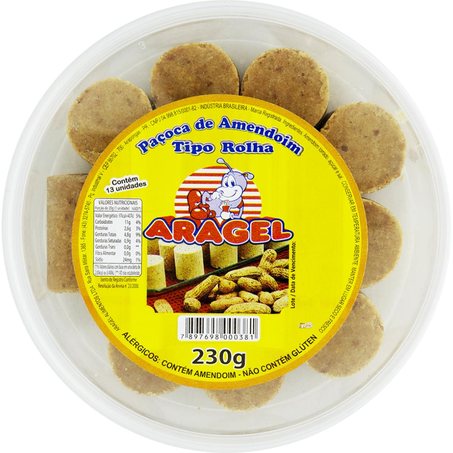 Paçoca de Amendoim Fabagr 230g - Rolha