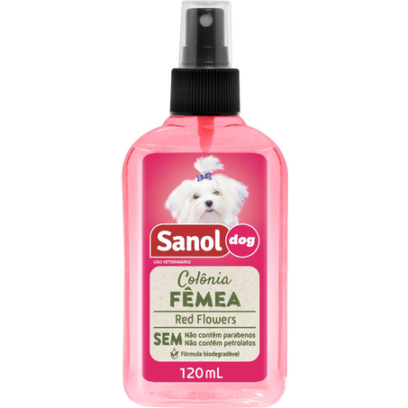 Colônia para Cães Sanol 120ml - Fêmea