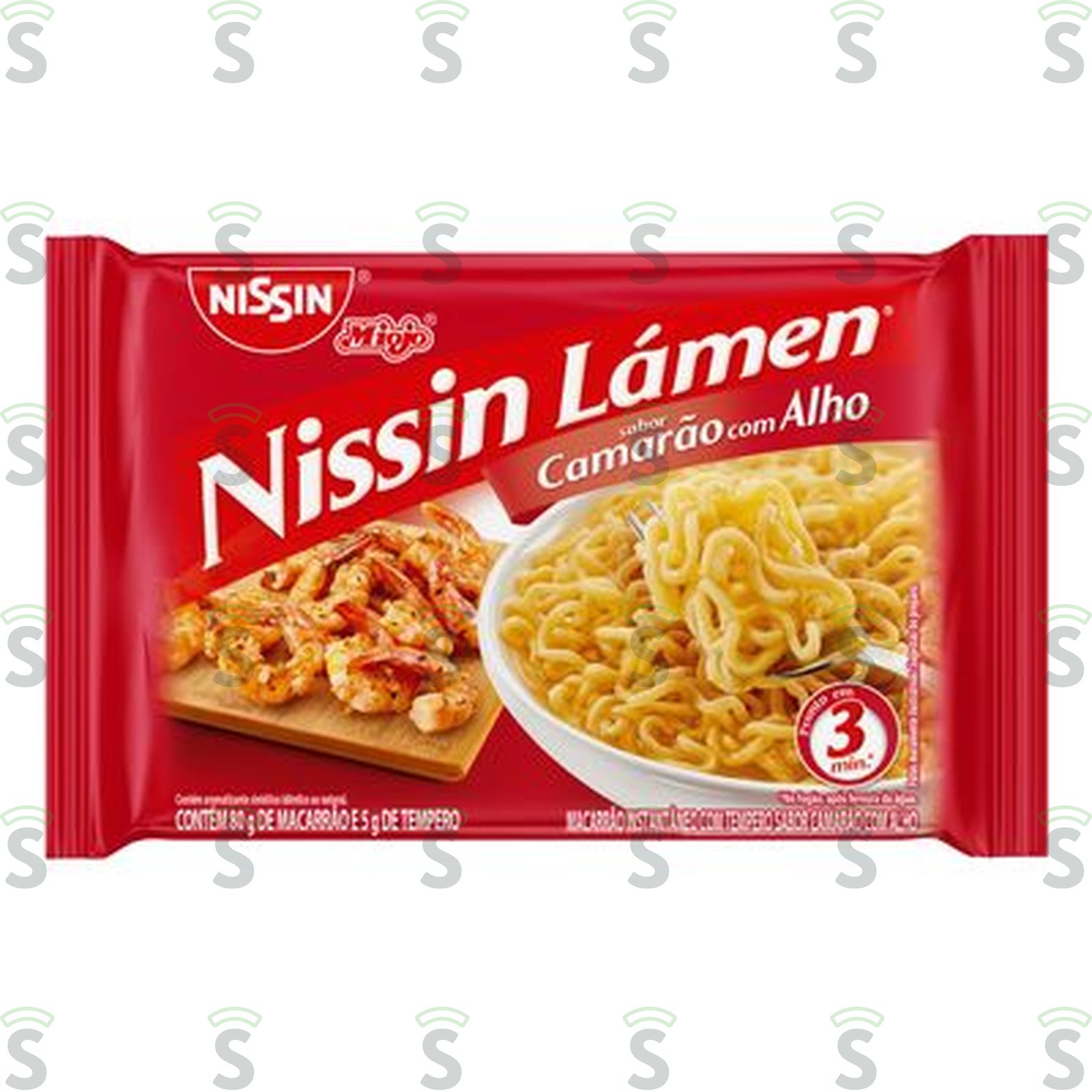Macarrão Instantâneo Nissin Camarão com Alho 85G