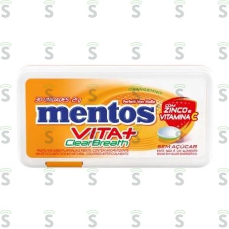  Mentos Clear Breath 21g  Laranja