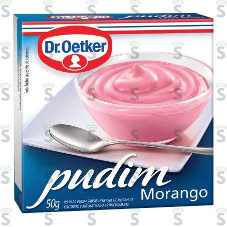  Pudim Dr Oetker Sabor Morango Caixa 50gr